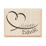 Heyda Timbre à motif Merci beaucoup. Brun clair