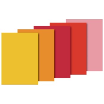 Heyda Papier de soie 50x70 cm jaune/rouge