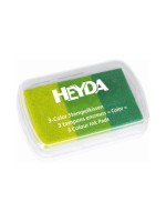 Heyda Stempelkissen Grüntöne, Grösse 9x6cm