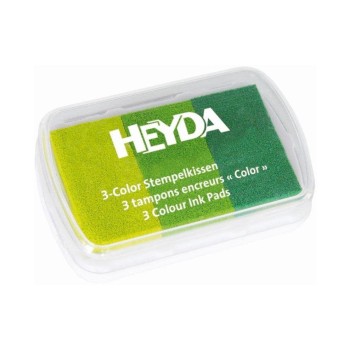 Heyda Stempelkissen Grüntöne, Grösse 9x6cm