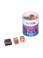 Heyda Kits de tampons à motifs Chiffres, Brun/Orange