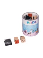 Heyda Kits de tampons à motifs Bébé, Brun/Orange