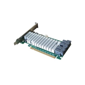 Highpoint R1120: 4 Port ext.HBA-Kontroller, 4x U.2 NVME, PCI-Ex16v3, Ventilator, kein Boot