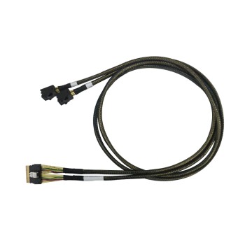 Highpoint U.2 NVME SFF-8654 - 2xSFF-8643, 1m cable, Anschluss an SFF-8643 Backplane