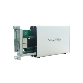 Highpoint RS6661B-MSAS2 PCI-Ex Gehäuse, 1x Thunderbolt 3 40Gbps, 2x SFF-8088 Highpoint RS6661B-MSAS2 PCI-Ex Gehäuse, 1x Thunderbolt 3 40Gbps, 2x SFF-8088