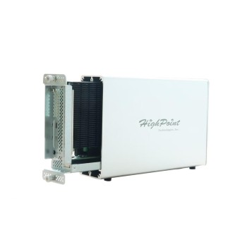 Highpoint RS6661B-NVME PCI-Ex Gehäuse, 1x Thunderbolt 3 40Gbps,4x M.2,  Raid Highpoint RS6661B-NVME PCI-Ex Gehäuse, 1x Thunderbolt 3 40Gbps,4x M.2,  Raid