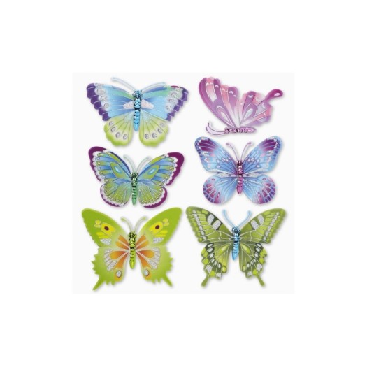 Hobbyfun XXL-Sticker 3D Schmetterling, Bogen ca. 30 x 30 cm