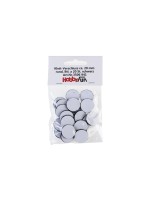 Hobbyfun Klett-Verschluss 20 mm, rund schwarz, 20 Stück