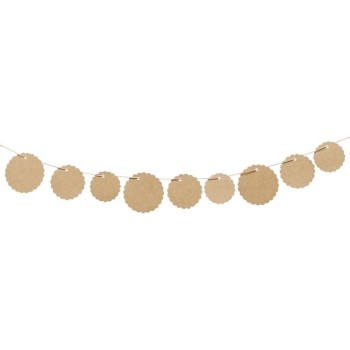 HobbyFun Étiquette pour cadeau rond, 30 pièces