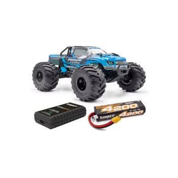 Hobbytech Monster Truck Rogue Terra Brushless Bleu, RTR, 1:10