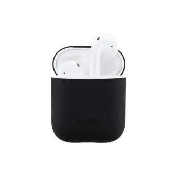 Holdit Silikon Airpods Case Black, für Apple Airpods Holdit Silikon Airpods Case Black, für Apple Airpods