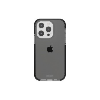 Holdit Coque arrière Seethru iPhone 14 Pro (Noir) Holdit Coque arrière Seethru iPhone 14 Pro (Noir)