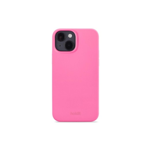 Holdit Coque arrière Silicone iPhone 15 Rose
