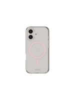 Holdit Coque arrière MagSafe iPhone 16 Rose/Transparent