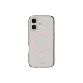 Holdit Coque arrière MagSafe iPhone 16 Plus Rose/Transparent Holdit Coque arrière MagSafe iPhone 16 Plus Rose/Transparent