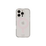 Holdit Coque arrière MagSafe iPhone 16 Pro Max Rose/Transparent