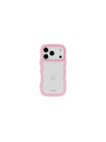 Holdit Coque arrière Wavy iPhone 17 Pro Rose/Transparent