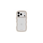 Holdit Coque arrière Wavy iPhone 17 Pro Beige/Transparent