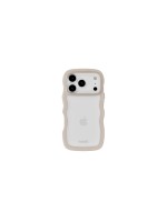 Holdit Coque arrière Wavy iPhone 17 Pro Beige/Transparent