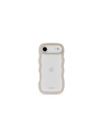 Holdit Coque arrière Wavy iPhone Air Beige/Transparent