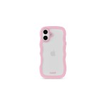 Holdit Coque arrière Wavy iPhone 17 Rose/Transparent