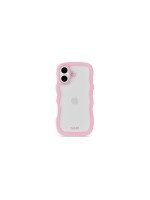 Holdit Coque arrière Wavy iPhone 17 Rose/Transparent