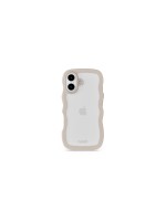 Holdit Coque arrière Wavy iPhone 17 Beige/Transparent