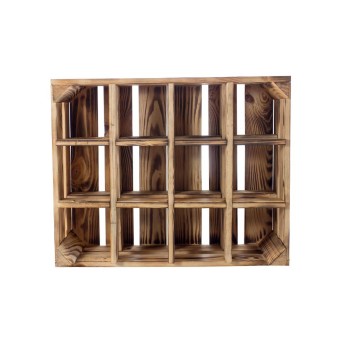 Holz Zollhaus Vintage Flaschenregal, Geflammt, Kiefer, 50x40x23 cm, FSC 100% Holz Zollhaus Vintage Flaschenregal, Geflammt, Kiefer, 50x40x23 cm, FSC 100%