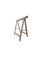 Holz Zollhaus Échelle double en hêtre 75 x 75 cm, couleur naturelle