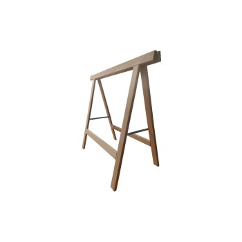 Holz Zollhaus Klappbock aus Holz, 90x80 cm, Buche, Traglast 60kg, FSCMix 70%