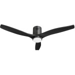 hombli Ventilatore a soffitto 1320 mm, Noir