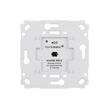 Homematic IP Wired Wandtaster, for Markenschschalter, 2-fach