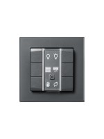 Homematic IP Wired Smart Home Bouton-poussoir mural Wired 6 positions, Anthracite