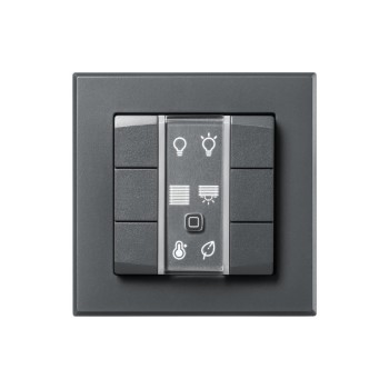 Homematic IP Wired Wandtaster 6-fach, anthrazit