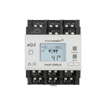 Homematic IP Jalousieaktor, for Hutschienenmontage, 4-fach