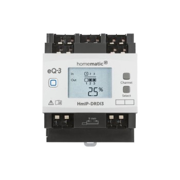 Homematic IP Dimmaktor 3-fach, for Hutschienenmontage