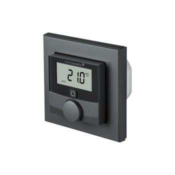 Homematic IP Wandthermostat Markenschalter, anthrazit, with Schaltausgang 230 V