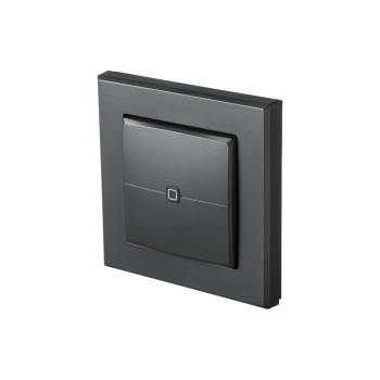 Homematic IP Wandtaster 2-fach, anthrazit, 1 Wippe