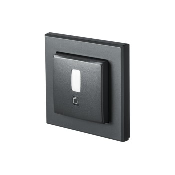 Homematic IP Bewegungsmelder im WM55 Rahmen, anthrazit, with zwei Tasten, 2x AAA Batterie