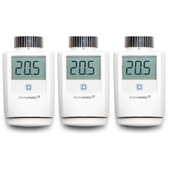 Homematic IP Heizkörperthermo kit, drei Heizprofile, 6 Heizphasen pro Tag