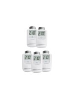 Homematic IP 5x Heizkörperthermostat Kit, drei Heizprofile, 6 Heizphasen pro Tag