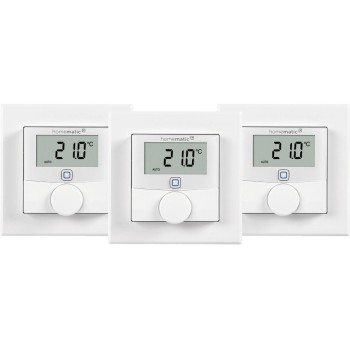Homematic IP 3x Wandthermostat, with Luftfeuchtigkeitssensor