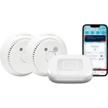 Homematic IP Starter Set Rauchwarn$, 2x Rauchmelder, Access Point 2
