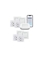 Homematic IP Funk Starter Set Rollladen Kit, 4x Jalouschalter, Access Point 2, 4x Aktor