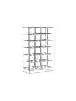 House Doctor Range-bouteilles de vin HD24, 20 x 41 x 67 cm, argent