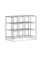 House Doctor Range-bouteilles de vin HD12, 20 x 41 x 35 cm, argent