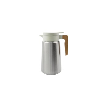 House Doctor Thermoskanne Cole, 1.8L, Metall, Holz, 16x25.8x13.5 cm (BxHxL)