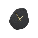 House Nordic Wanduhr Vienna, black ,Zement, 3.5x38x45 cm (LxBxH),exkl. 1xAA Batterien