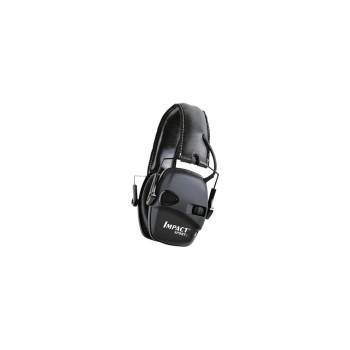 Howard Leight Impact Sport 1034490, Aktiver Kapselgehörschutz, black 