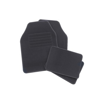 Fussmatten-Set Florida Uni sw, 4-tlg. 100% Polypropylen